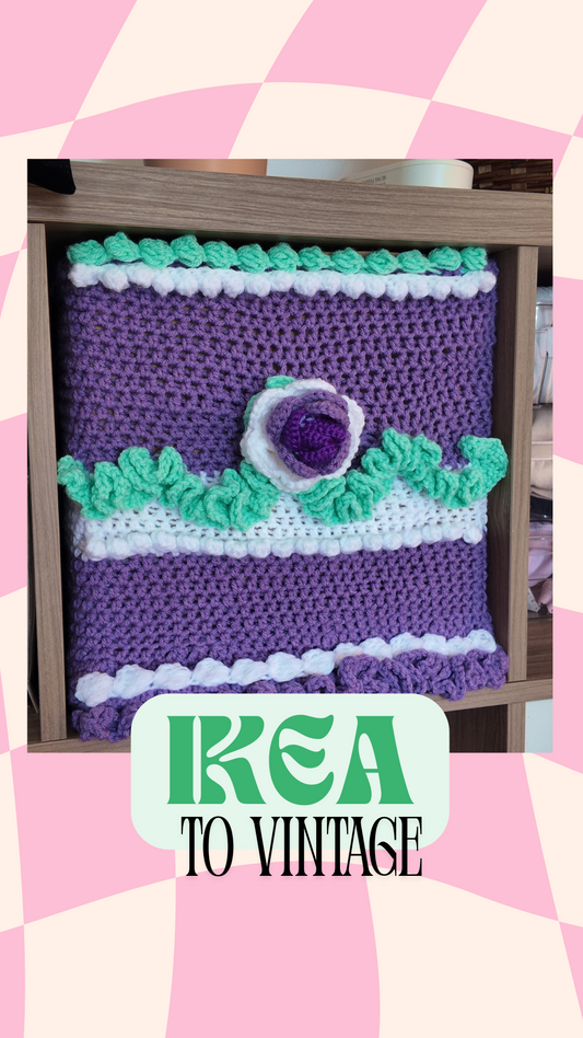 Crochet Vintage Cake box